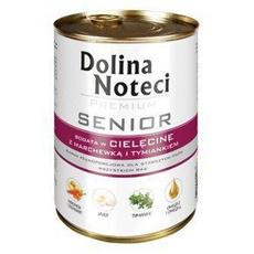 Dolina Noteci Premium Senior cielęcina z marchewką i tymiankiem - puszka 400g
