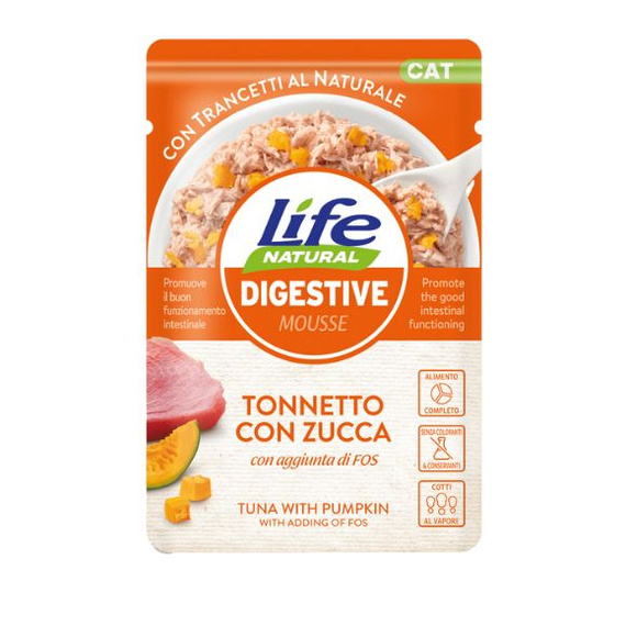 Life Cat Natural Digestive Tuńczyk z cukinią saszetka 70g