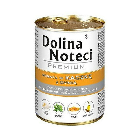 Dolina Noteci Premium - kaczka z dynią puszka 400g - karma dla psów dorosłych