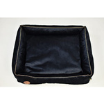 Lauren Design CEZAR - kanapa dla psa czarny velvet 110/90cm