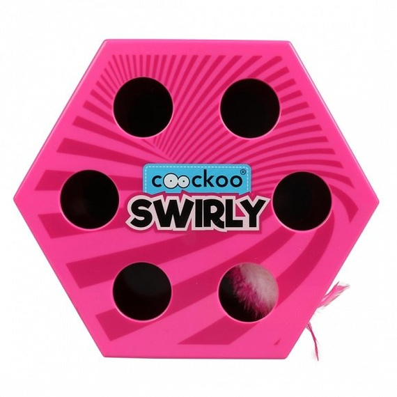 Coockoo Swirly interaktywna zabawka dla kota różowa
