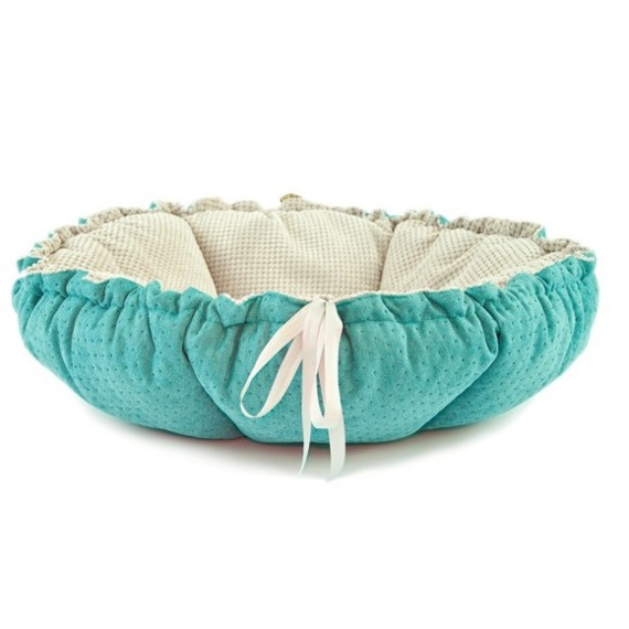 Lauren design legowisko Daisy 80cm - legowisko dla psa lub kota turkusowo-szare