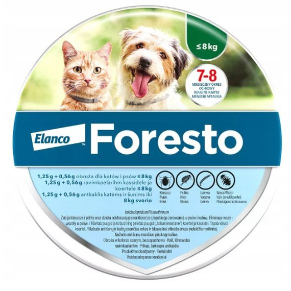 Bayer Foresto obroża przeciw kleszczom i pchłom dla kotów