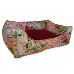 Bimbay Kanapa welurowa Pastelowa łąka 65x50cm - legowisko dla psa lub kota