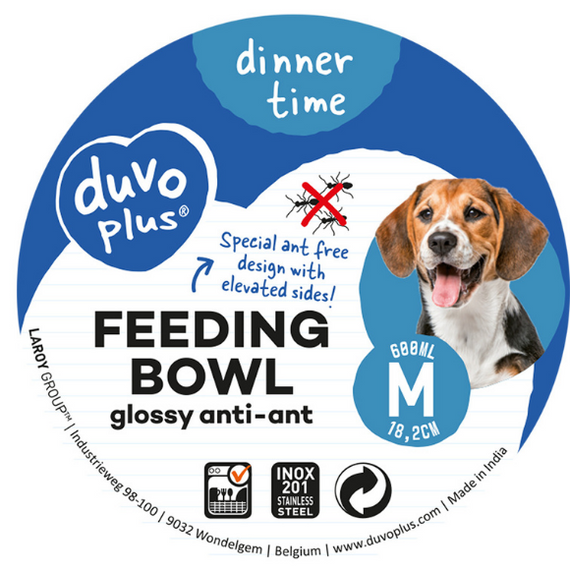 Duvo+ Metalowa miska dla psa rozmiar M 600ml