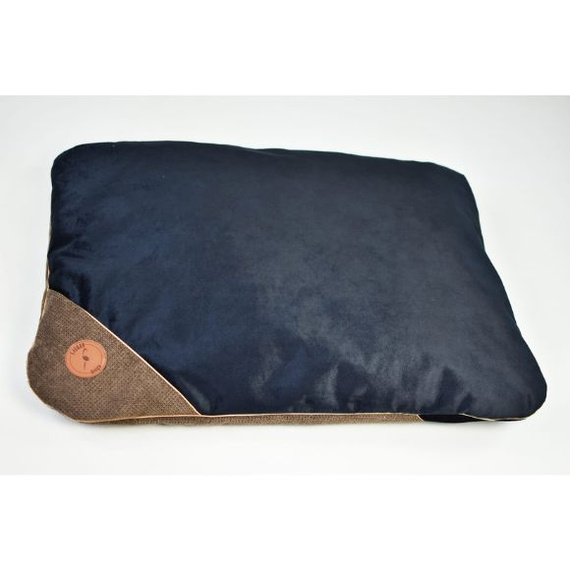 Lauren Design FRIDA poducha dla psa lub kota brąz struktura + czarny velvet 70/50cm
