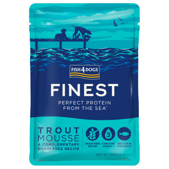 Fish4Dogs Finest Trout - mus z pstrąga sasz. 100g