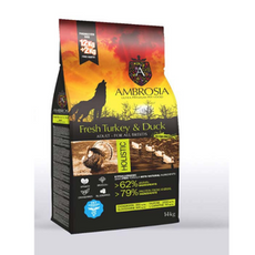 Ambrosia sucha karma dla psa Świeży Indyk i Kaczka 2kg