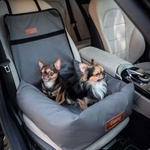 Transporter do samochodu dla psa lub kota w kolorze szarym - Dogeste