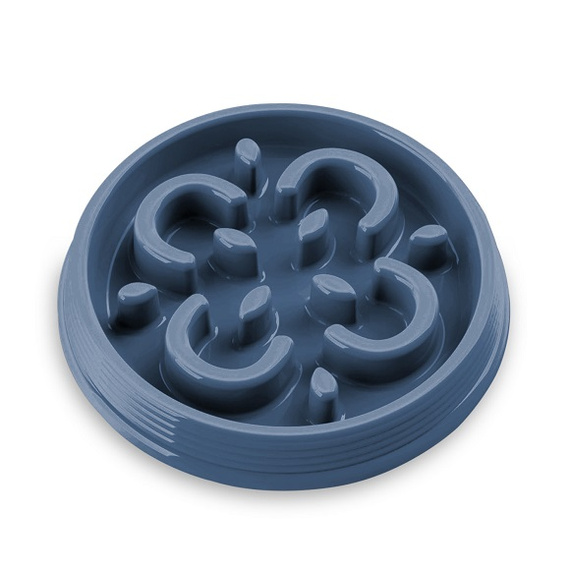 Slow Chow miski spowalniająca jedzenie mała kolor indygo