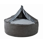 Pufa Bona – legowisko dla psa i kota w kolorze grafitowym
