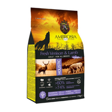 Ambrosia sucha karma dla psa Świeża Dziczyzna i Jagnięcina 2kg