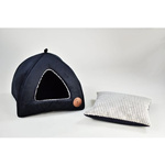 Budka dla kota lub psa 50x50cm Lauren Design BELLA czarny velvet