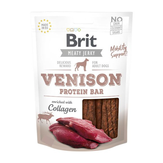 Brit Jerky Snack Venison Protein Bar 200g mięsny przysmak dla psa