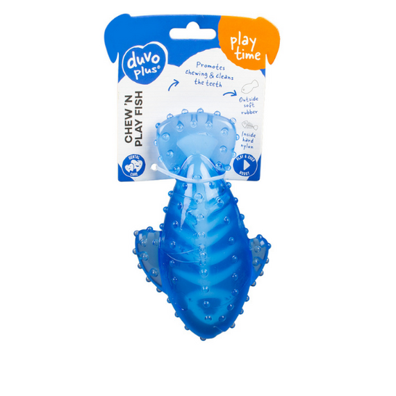 Duvo+ Zabawka dla psa Rybka TRP 16,7x9,9x6cm niebieska