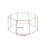 Kojec Metalowy 8 Paneli 61x61 cm – Składany