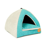 Budka dla kota lub psa 40x40cm turkusowa Lauren design BELLA