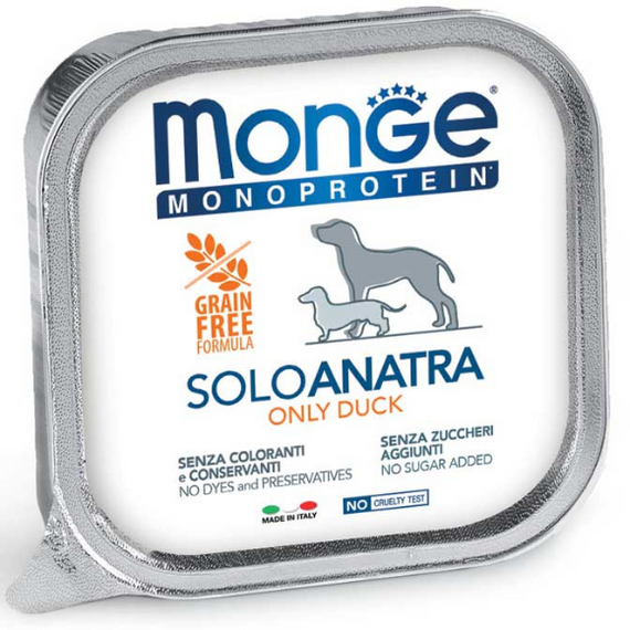 Monge Dog Solo Duck 150g - monoproteinowa mokra karma dla psów