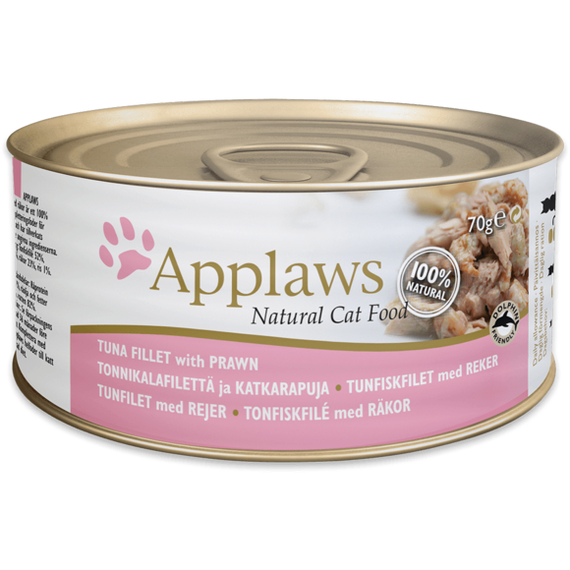 Applaws Cat karma dla kotów tuńczyk i krewetki w bulionie puszka 156g