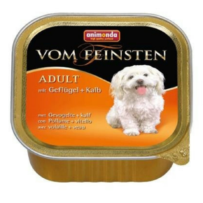 Animonda Vom Feinsten drób z cielęciną karma dla psów dorosłych tacka 150 g