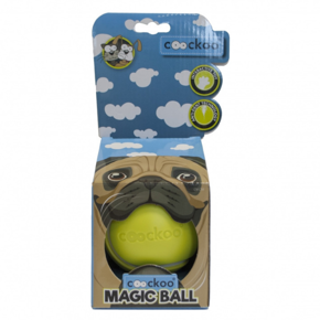 Coockoo Magic Ball - limonkowa zabawka dla kotów i psów