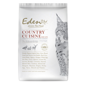 Eden Country Cuisine - karma dla kotów - Kaczka, Jagnięcina, Królik, Dziczyzna - 10 kg