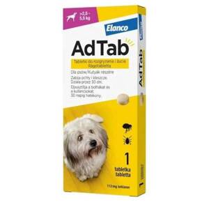 Elanco AdTab tabletka na pchły i kleszcze dla psa 2,5-5,5kg