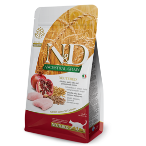 Farmina ND Ancestral Grain Neutered Cat Chicken and Pomegranate 5kg karma dla kotów sterylizowanych