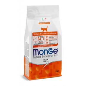 Monge Monoprotein Kitten Kaczka 1,5kg sucha karma dla kociąt