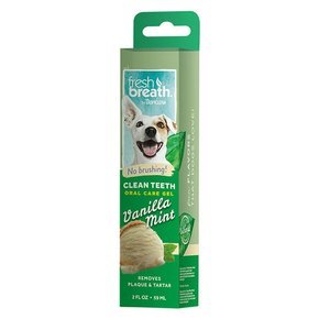 Tropiclean Clean Teeth Oral Care Gel Vanilla Mint 59ml - żel do higieny jamy ustnej dla psów, zapach wanilia z miętą