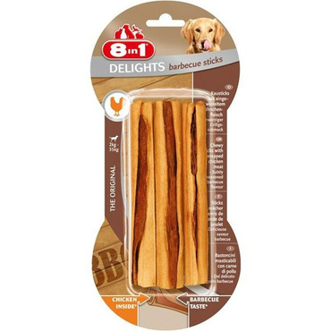 8in1 Delights Sticks Barbecue - przysmaki dla psa z mięsem z kurczaka op.  90g