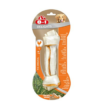 8in1 Delights kość wiązana L - kość z suszonym mięsem kurczaka dla psa