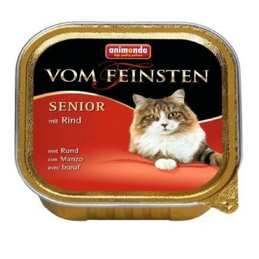 Animonda Cat Vom Feinsten Senior z wołowiną karma dla starszych kotów tacka 100 g