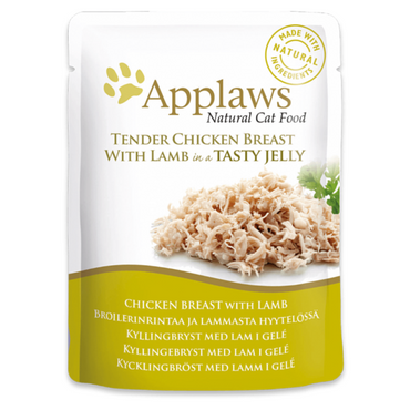 Applaws Natural Cat Food kurczak z jagnięciną w galarecie - saszetki 70g
