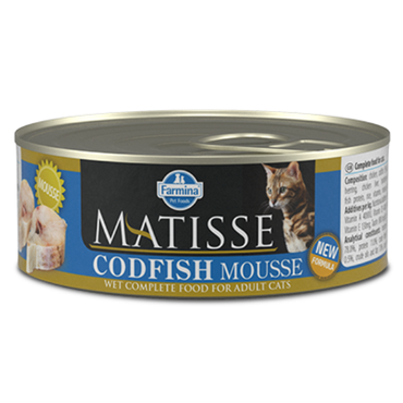 Farmina Matisse Cat Codfish Mousse 12x85g mus z dorszem