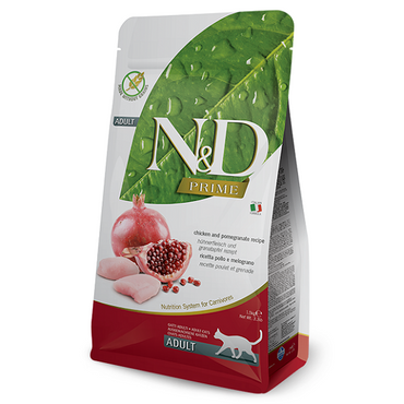 Farmina N&D Prime Adult Cat Chicken and Pomegranate 1,5kg karma dla kotów dorosłych