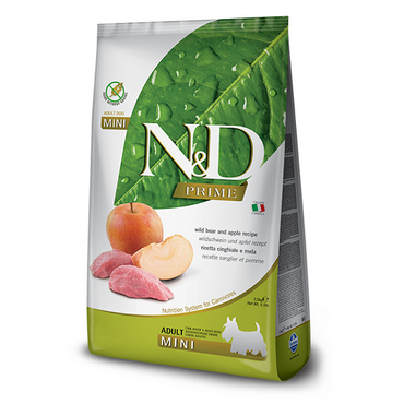Farmina N&D Prime Dog Wild Boar and Apple Adult Mini 2,5kg