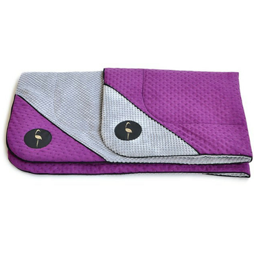 Lauren design narzuta DANTE fioletowo-szara 100/70cm