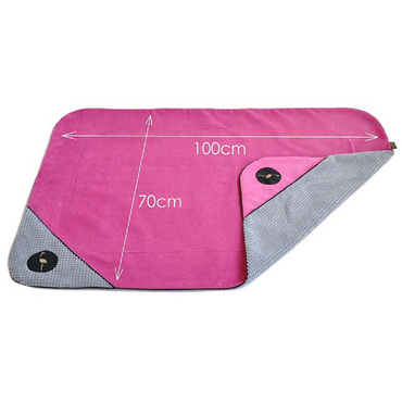 Lauren design narzuta DANTE różowo-szara 100/70cm