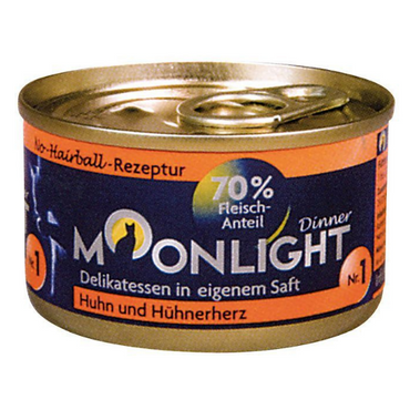 Moonlight Dinner Nr 1 Kurczak i serca kurczaka﻿ w sosie własnym karma dla kota 80g