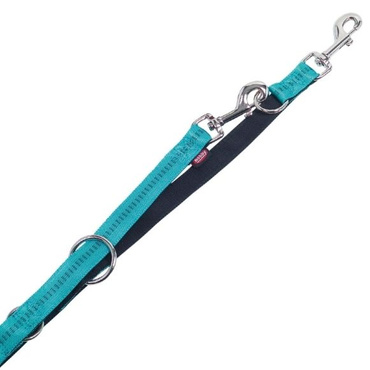 Nobby smycz Soft Grip regulowana 1cm/200cm turkusowa