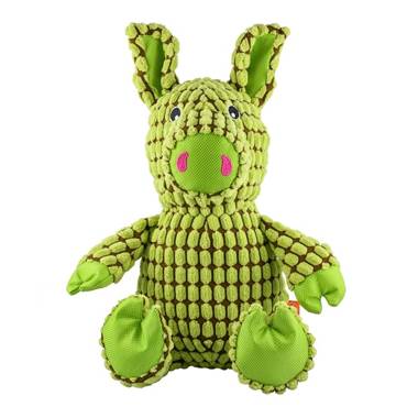 Pet Nova świnka zielona - pluszowa zabawka dla psa