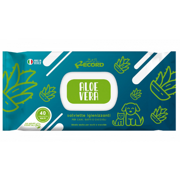 RECORD CHUSTECZKI NEW ALOE VERA 40szt ANTYBAKTERYJNE