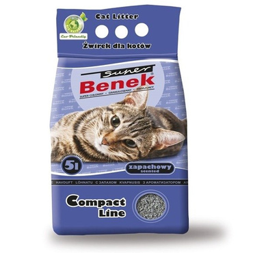 Super Benek Compact Line Zapachowy 5 l - żwirek dla kota 