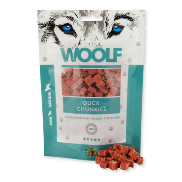 Woolf Duck Chunkies - przysmaki dla psa kaczką, op. 100 g